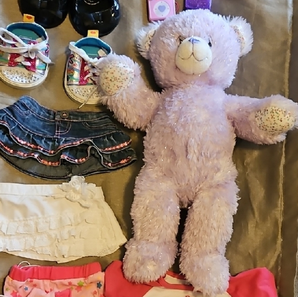Build-A-Bear Purple Stuffed Animal Plush